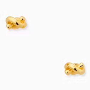 KATE SPADE Sailor's Knot Gold Stud Earrings NWT